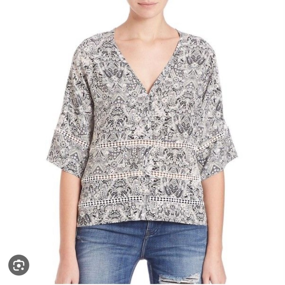 IRO Dalanie Printed Top Size 38 Size 2